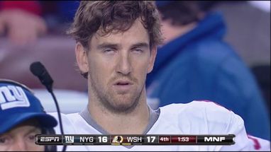 Blurred Eli Manning meme template