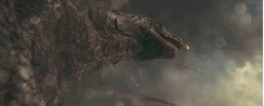 Blurred Kong punching godzilla meme template
