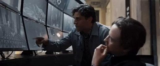 Blurred Moon Knight security camera meme template