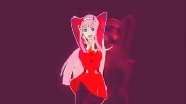 Blurred Zero two dance meme template