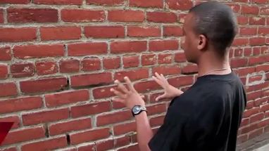 Blurred Guy talking to a brick wall meme template