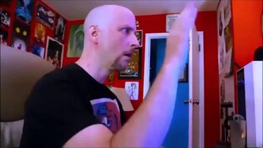 Blurred Doug Walker crying meme template