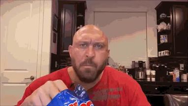 Blurred Ryback Eating Ruffles Potato Chips meme template