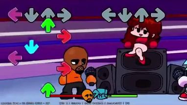 Blurred FNF explaining meme template