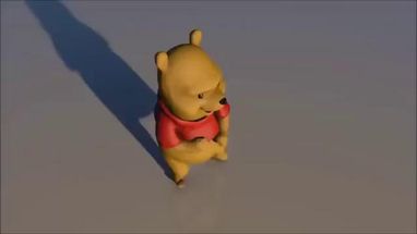 Blurred Winnie the pooh dancing meme template