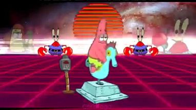 Blurred Chill Patrick meme template