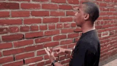 Blurred talking to wall meme template