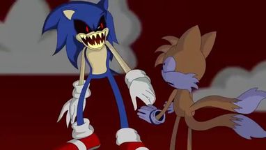 Blurred tails death scene meme template