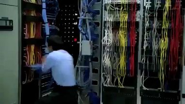 Blurred Pulling Network Cables meme template