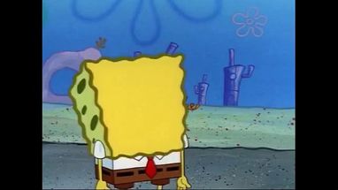 Blurred SpongeBob cying meme template