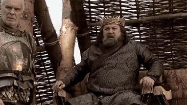 Blurred Robert Baratheon Laser Eyes meme template