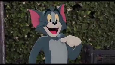 Blurred Tom and Jerry bus meme template