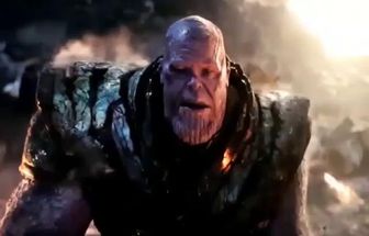 Blurred Thanos vanishing meme template