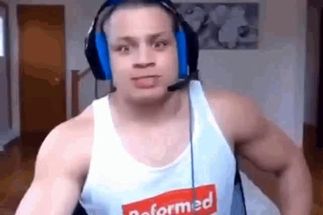 Blurred Tyler1 screm meme template