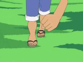 Blurred One piece running meme template