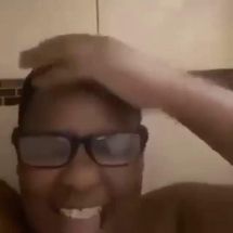 Blurred Man pours milk on his head meme template