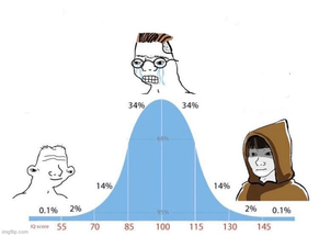 bell curve meme