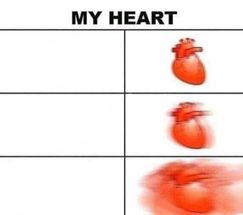 My heart blank meme