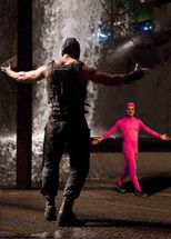 Blurred Pink Guy vs Bane meme template