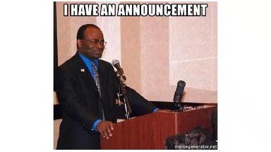 Blurred Podium Guy meme template