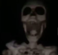 Blurred Skeleton on the fan meme template