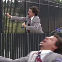 Blurred Eric Andre Let Me In blank meme template