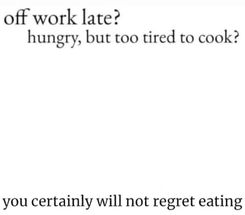 Blurred Hungry but too tired to cook meme template