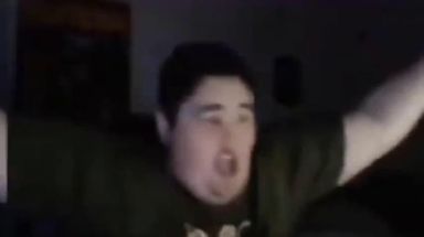 Blurred sad realization meme template