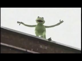 Blurred kermit suicide meme template