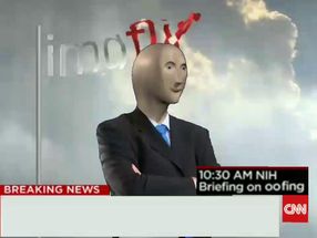 Blurred Imgflip breaking news meme template