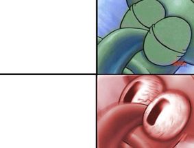 sleeping Squidward meme